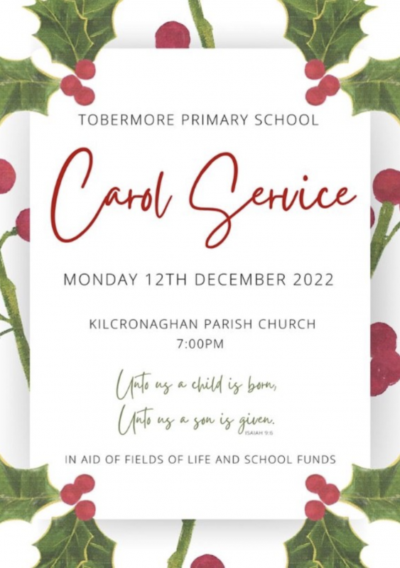 Carol Service in Kilcronaghan Parish Church 